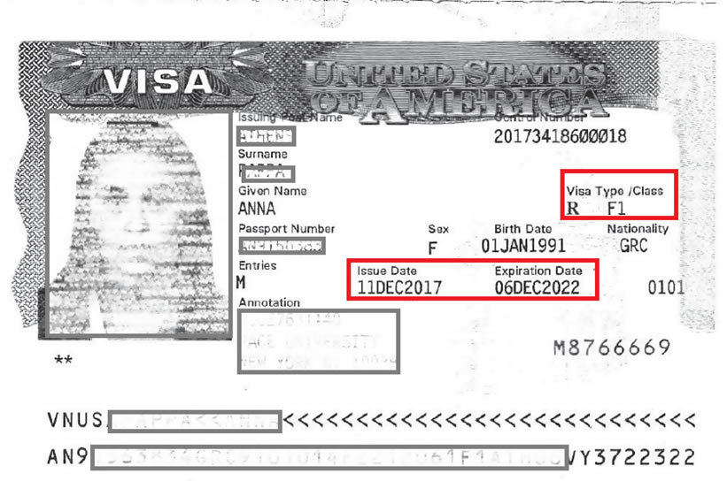 Visa valid. F1 visa. USA student visa. I 20 USA. Date of visa.